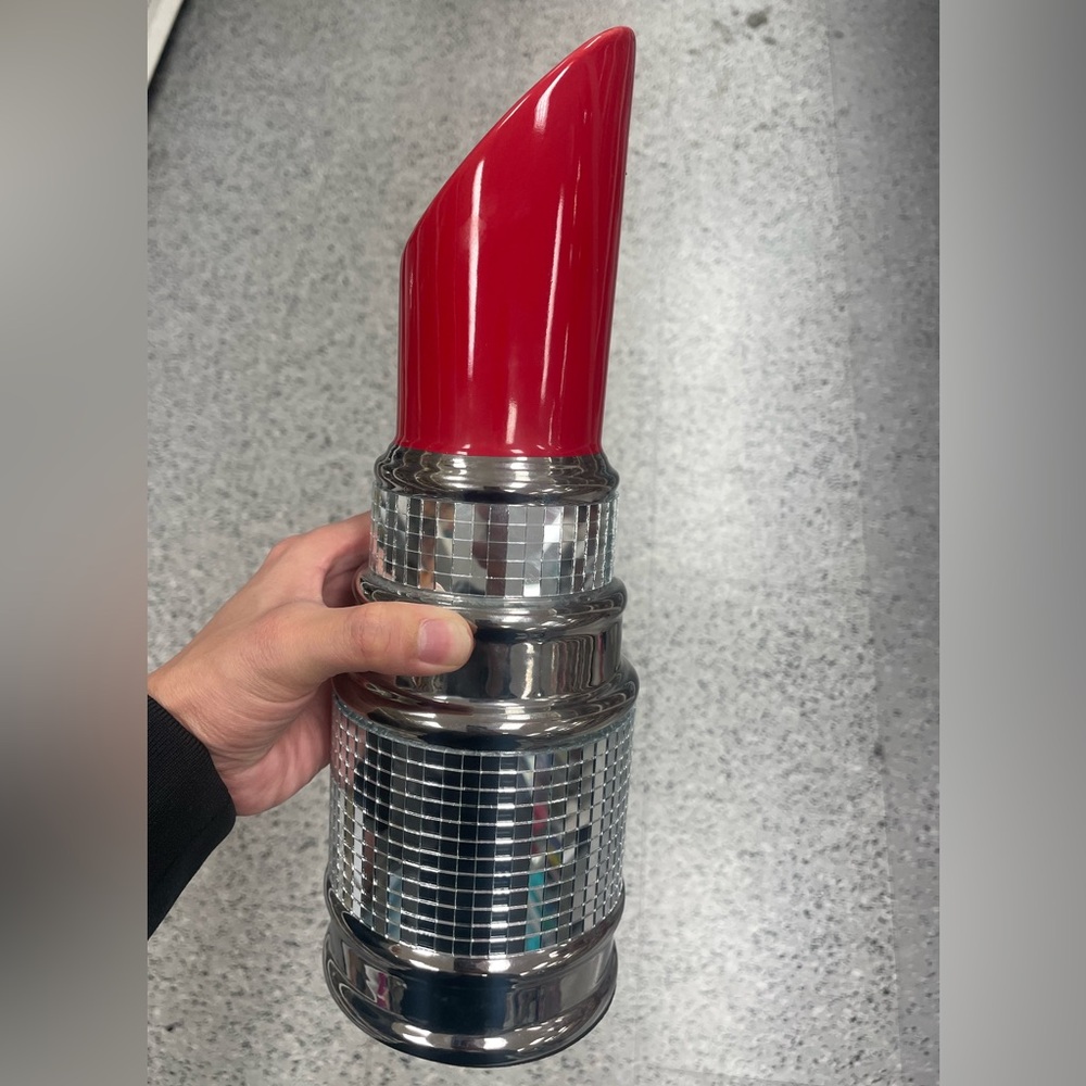 & Other Stories Red and Silver Decorative Lipstick Accent